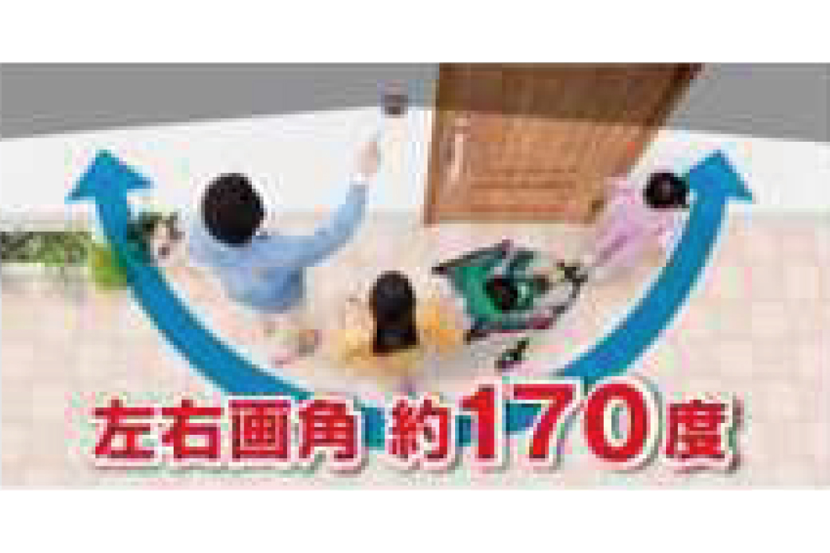 【玄関まわりを広々確認】