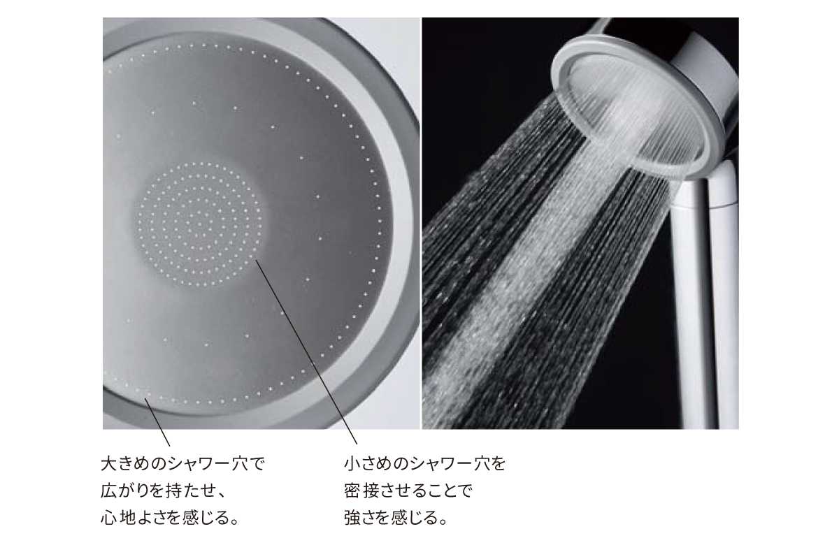 【W水流シャワー】